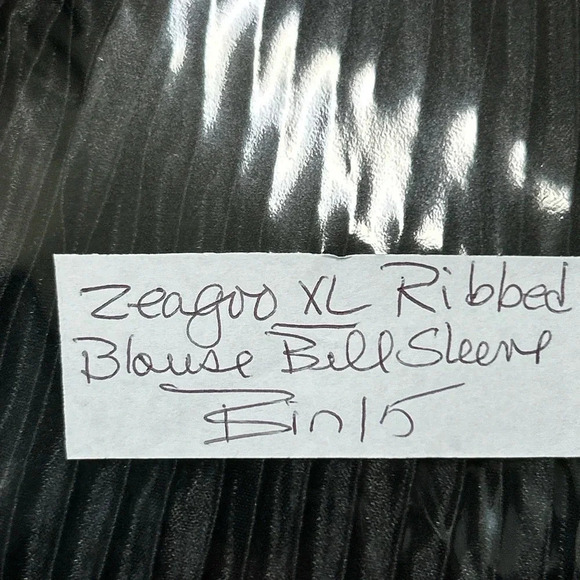 Zeagoo Women’s XL Accordion Pleat Sheer Blouse Whimsigoth Witchy Gothcore￼‎ - Picture 14 of 14